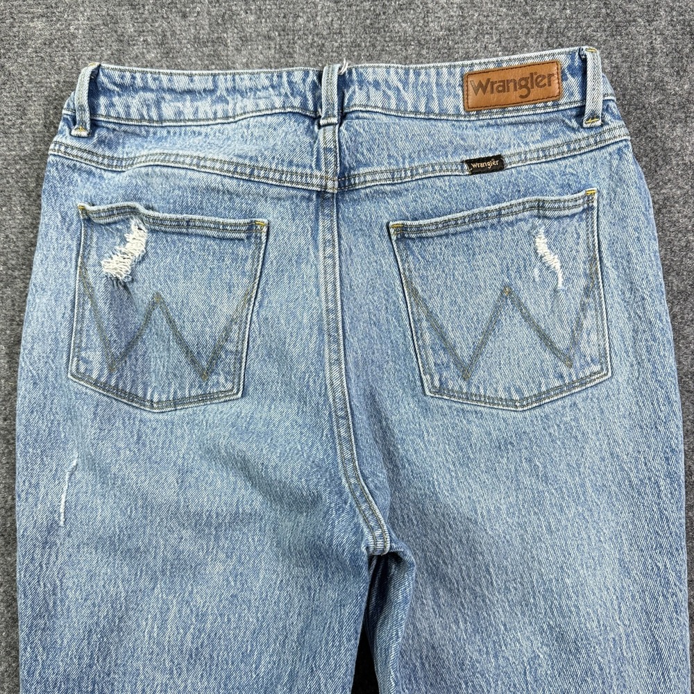 Wrangler High Rise Bold Boot Jeans Womens 10x32 Bootcut Stretch Distressed - Picture 8 of 14